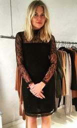 Hosbjerg - Aura lace kjole i black fra Hosbjerg