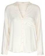 Rabens Saloner - Janice - Voile classic shirt i off white fra Rabens Saloner