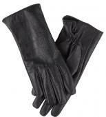 Black Lily - Relif gloves i black crocko fra Black Lily
