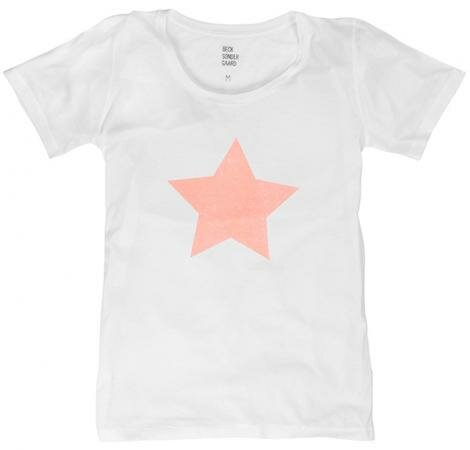 Becksöndergaard - b-star t-shirt i neon orange fra Becksöndergaard