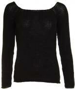Arabesque by Claire - Maglia raglan strik i black fra Arabesque by Claire