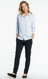 Maison Scotch - Iconic preppy skjorte i stripe blue white fra Maison Scotch