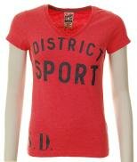 Superdry - district sport t-shirt i pink fra Superdry